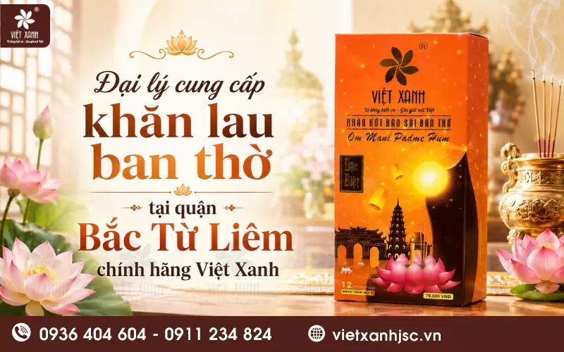 khăn lau ban thờ tại quận bắc từ liêm