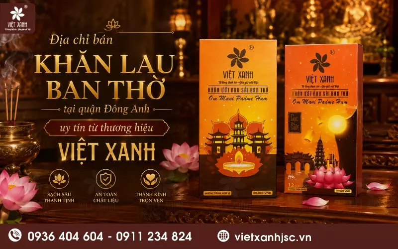 khăn lau ban thờ tại quận đông anh