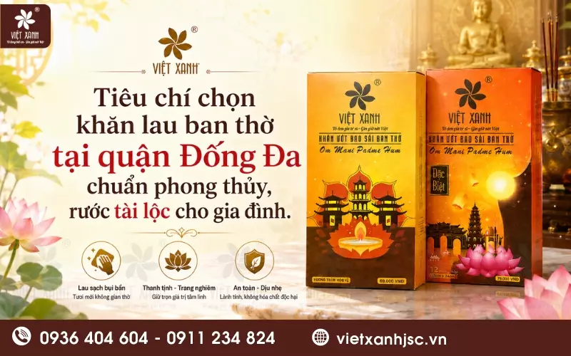 khăn lau ban thờ tại quận đống đa