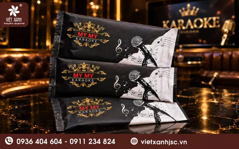 khăn lạnh và khăn ướt quán karaoke