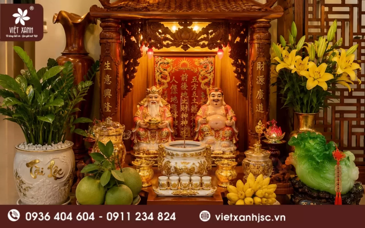vị trí sắp xếp bàn thờ thần tài