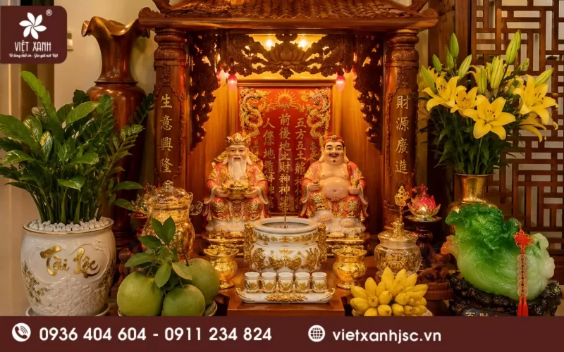 vị trí sắp xếp bàn thờ thần tài