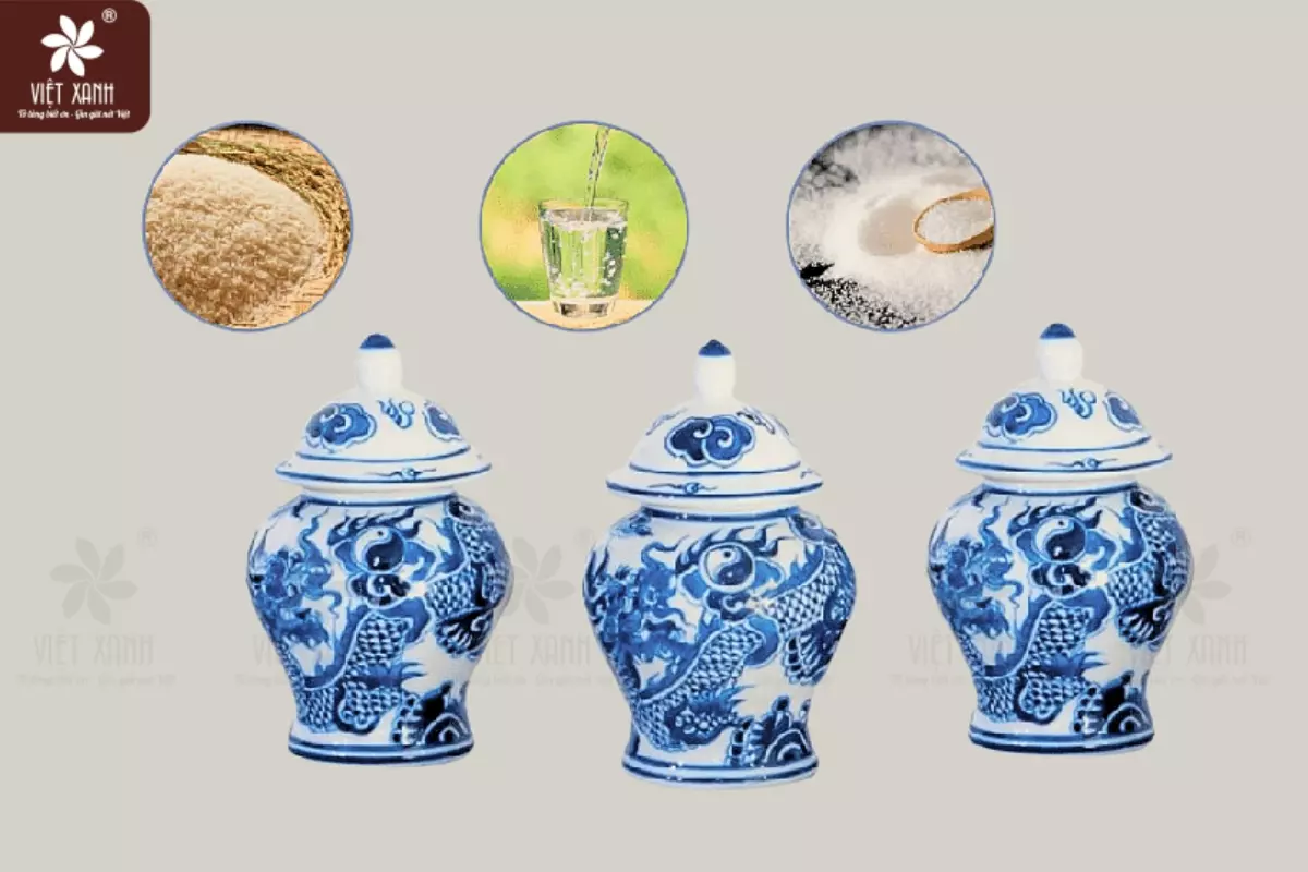 cách sắp xếp hũ gạo muối nước trên ban thờ đúng theo truyền thống