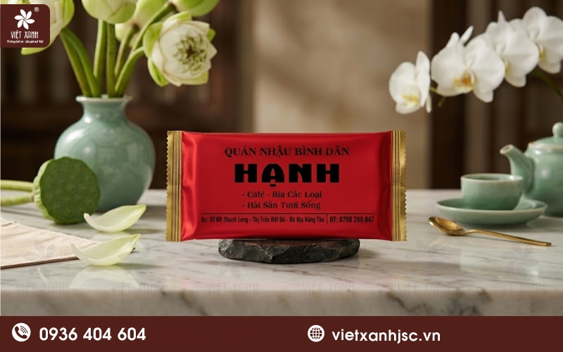 khăn lạnh tại trạm dừng chân Minh Phát Tiền Giang