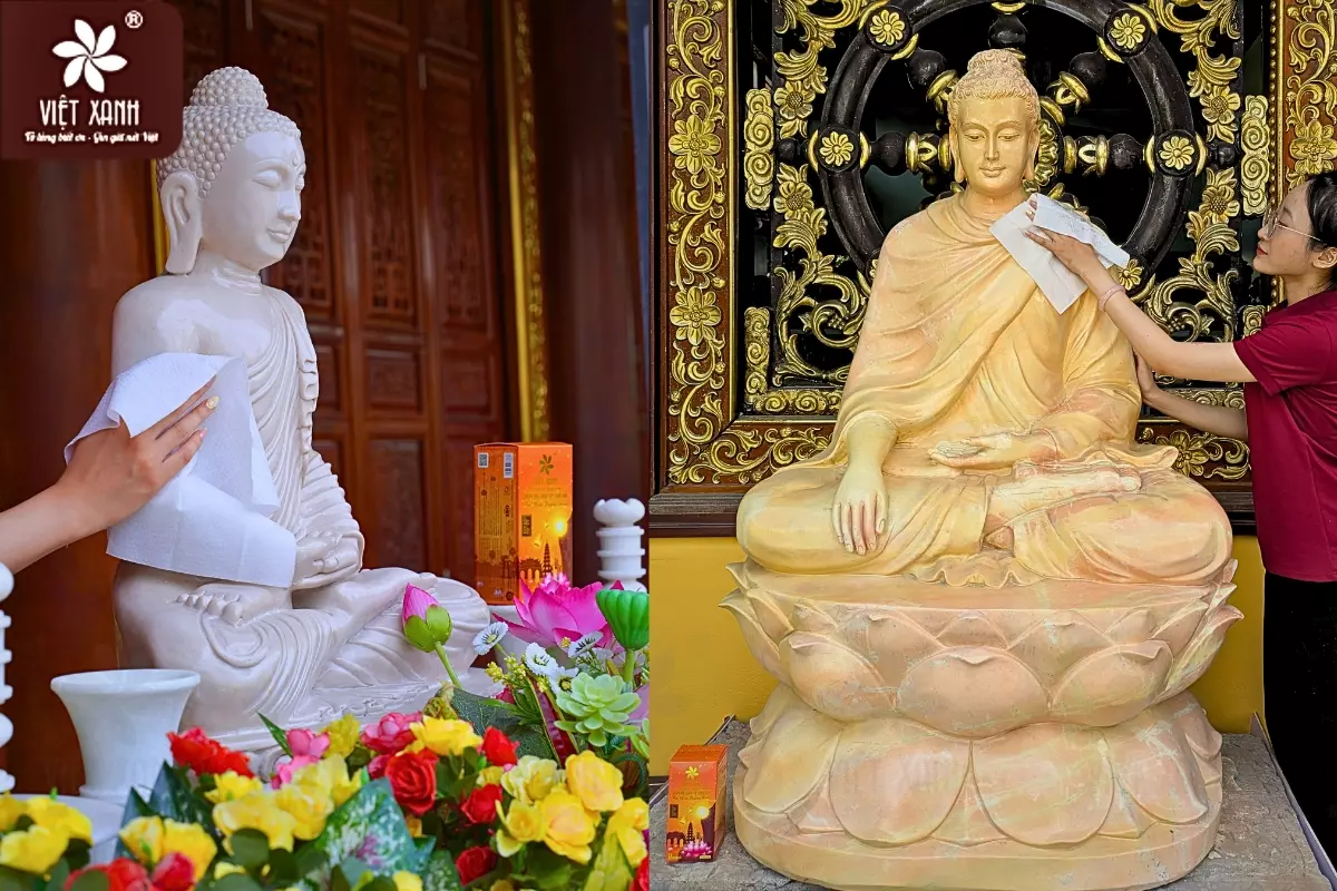 khăn lau tượng Phật là gì