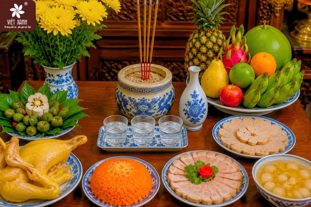 mâm lễ mặn cúng Thổ Công