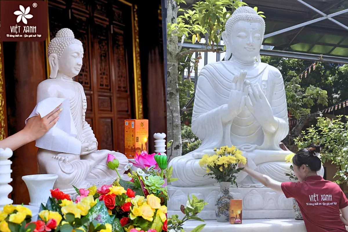 tượng Phật bằng sứ