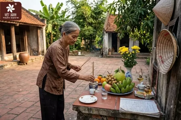 Công tác chuẩn bị trước khi đọc văn khấn rằm tháng 7 thổ công