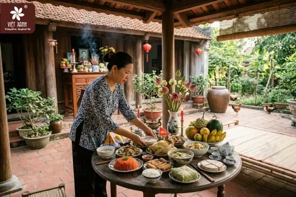 Hướng dẫn cách chuẩn bị lễ cúng rằm tháng 7 tại nhà tươm tất nhất