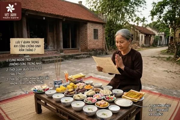 Lưu ý quan trọng khi đọc văn cúng chúng sinh rằm tháng 7