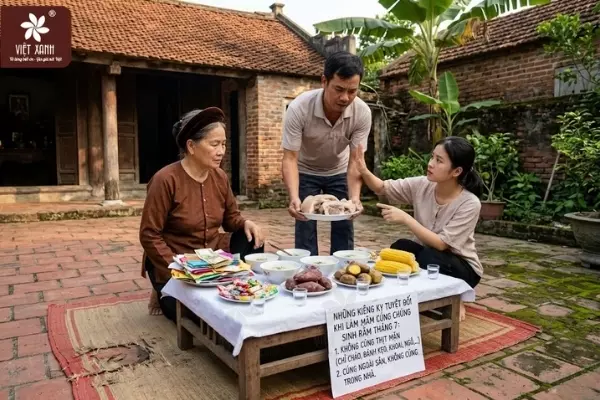 Những kiêng kỵ tuyệt đối khi làm mâm cúng rằm tháng 7
