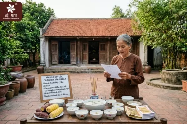 Nội dung chi tiết bài văn cúng chúng sinh rằm tháng 7