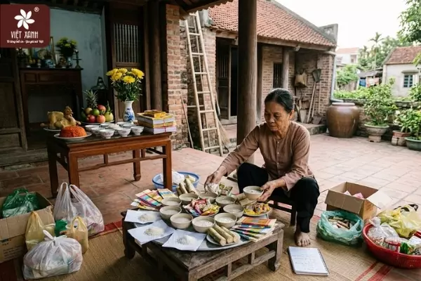 Sửa soạn đồ lễ cúng chúng sinh và mâm cúng rằm tháng 7 gồm những gì?