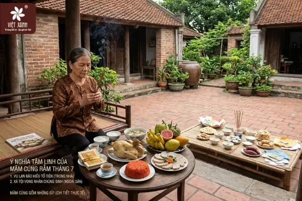 Ý nghĩa tâm linh khi tìm hiểu mâm cúng rằm tháng 7 gồm những gì