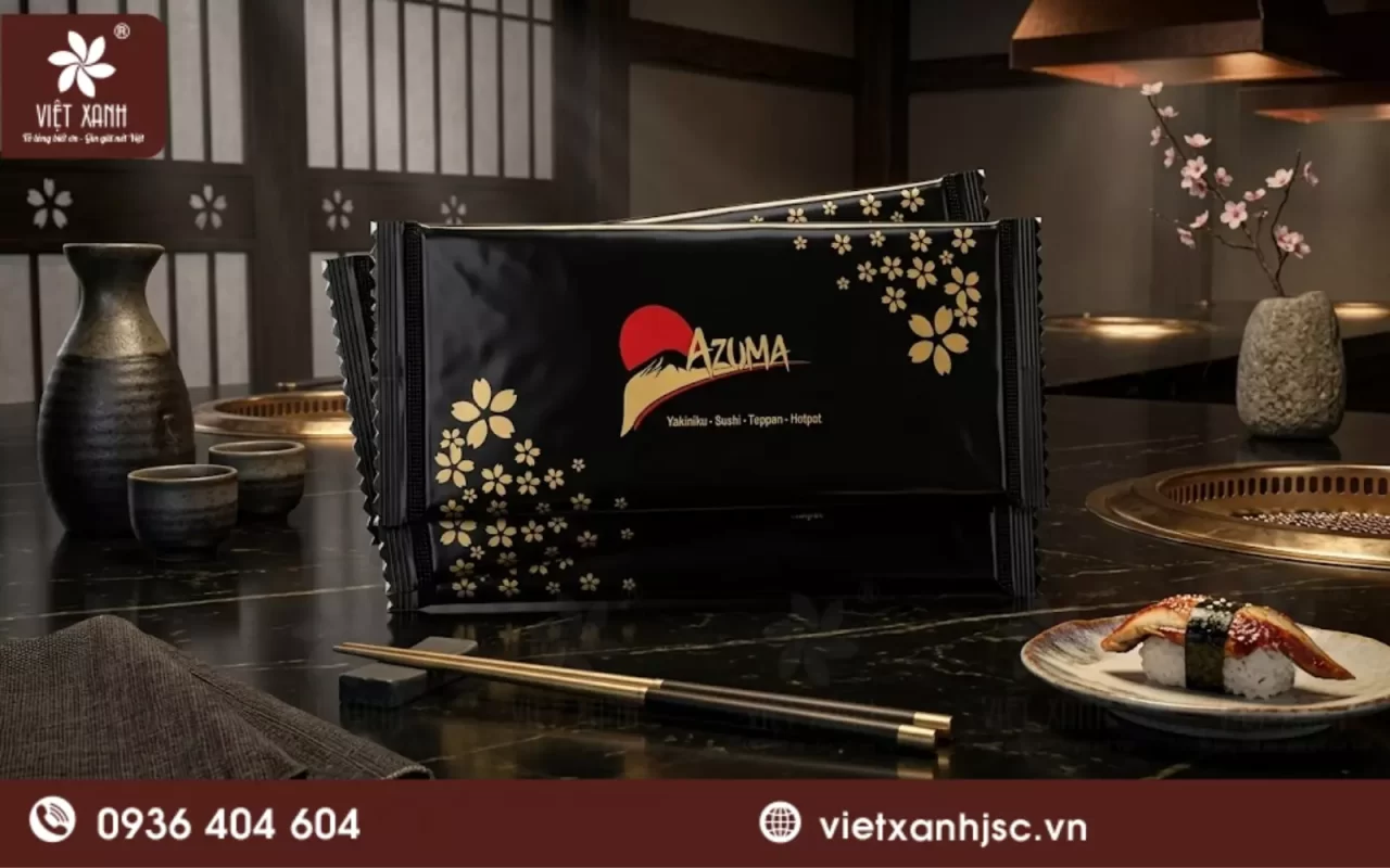 khăn ướt tại bến xe an sương
