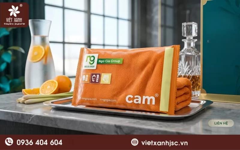 khăn ướt tại cửa tùng