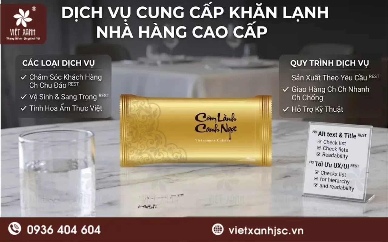 khăn ướt tại đảo lý sơn