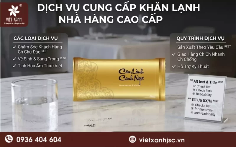 khăn ướt tại đảo lý sơn
