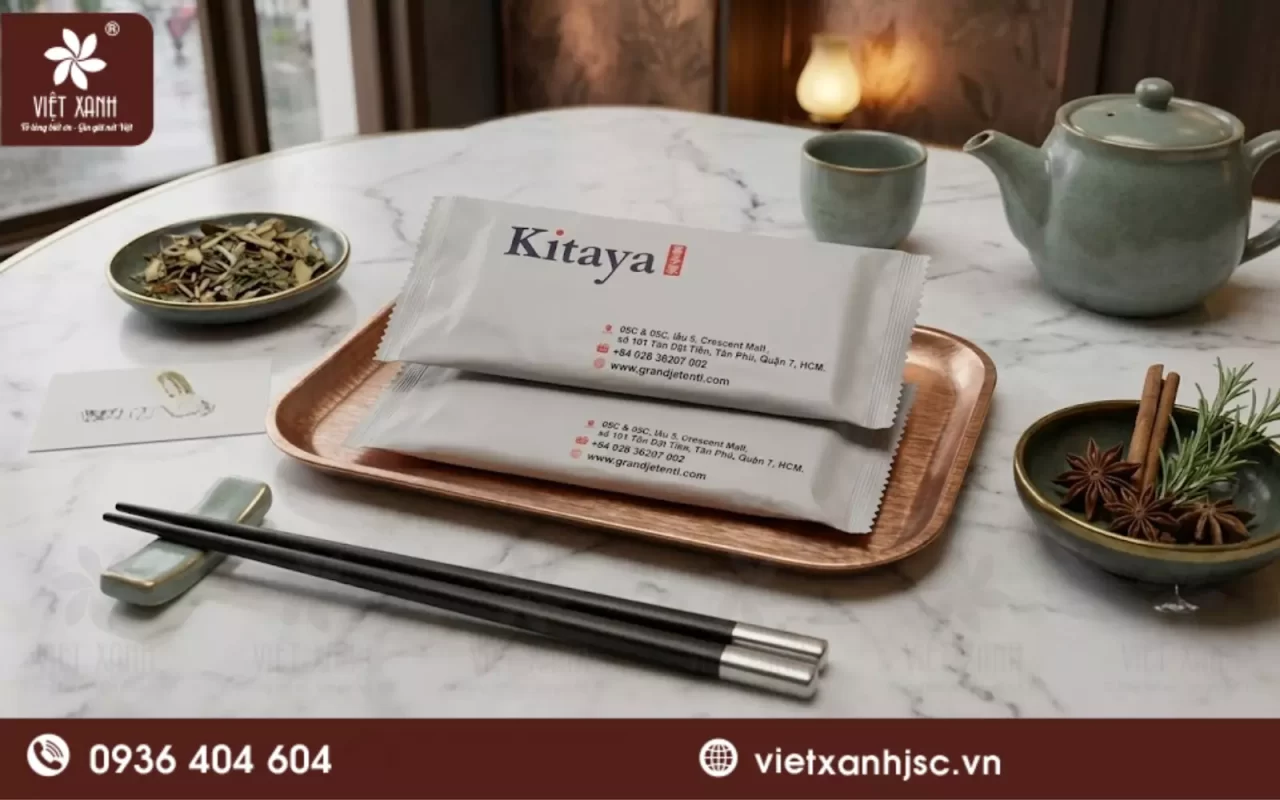 khăn ướt tại vịnh vĩnh hy