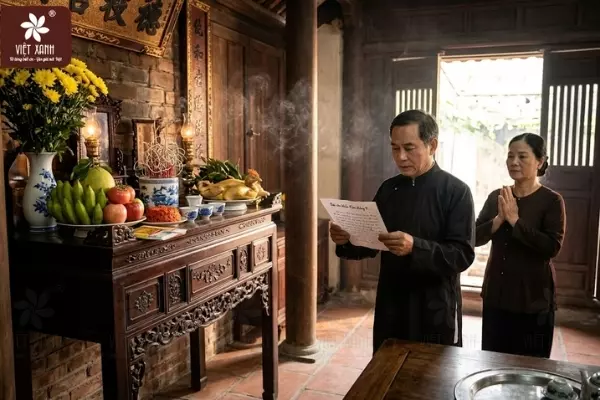 Bài văn khấn rằm tháng 9 âm lịch cúng Gia tiên