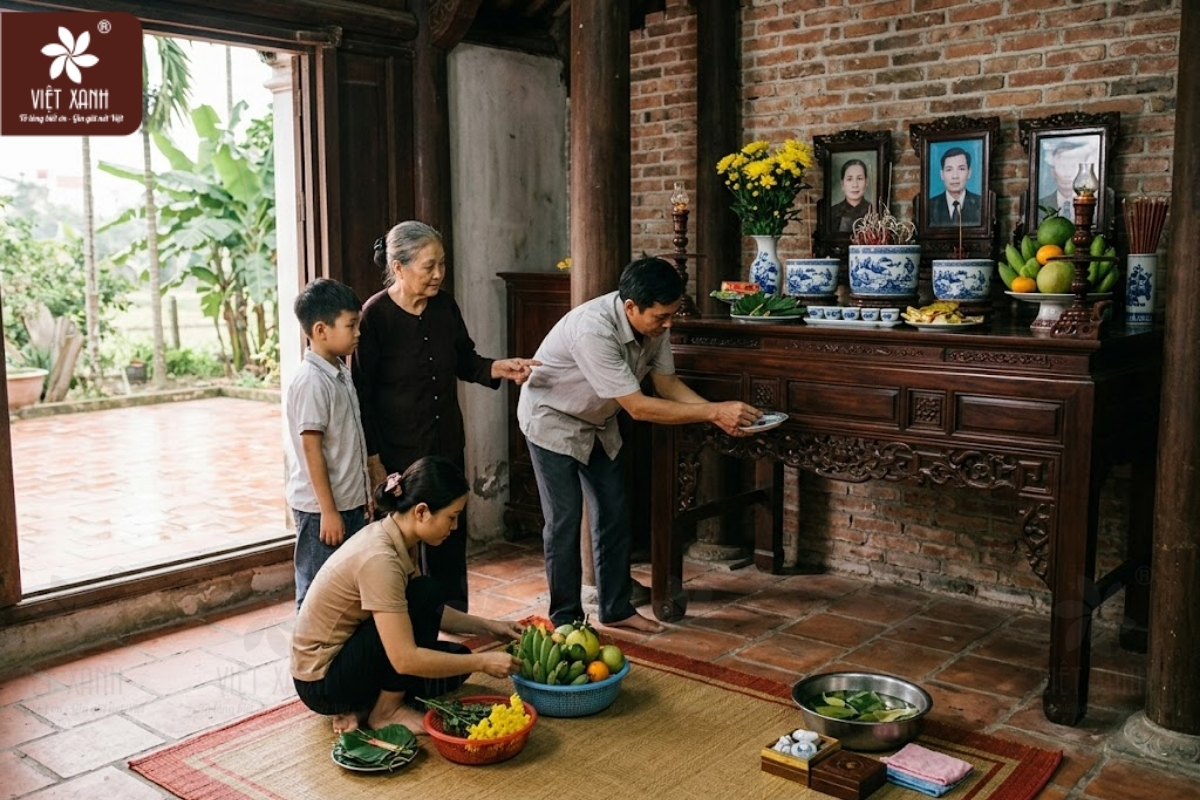 Bàn thờ gia tiên nên đặt mấy bát hương?