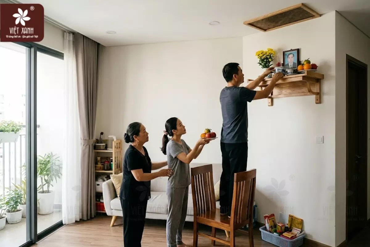 Biến Thể Cách Bày Đồ Thờ Cho Các Loại Bàn Thờ Khác