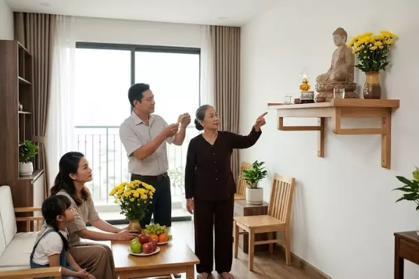 Cách bố trí và chọn vị trí lập bàn thờ Phật