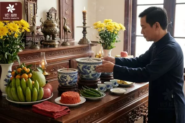 Cách đặt bát hương lên bàn thờ đúng