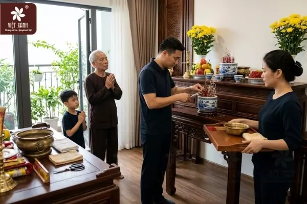 Cách xử lý khi bát hương hóa âm dương an toàn, chuẩn xác