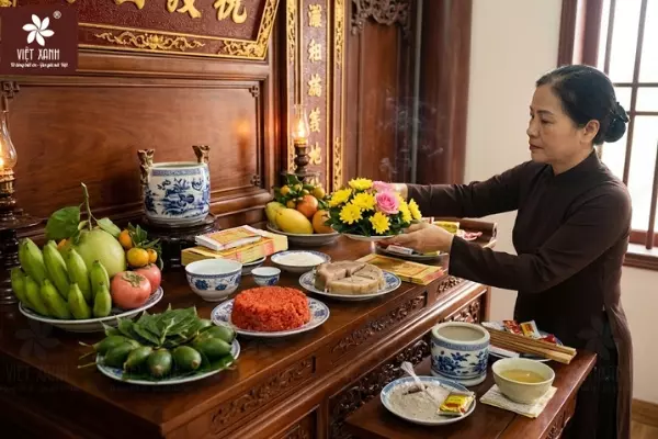 Chuẩn Bị Lễ Vật Thay Bát Hương