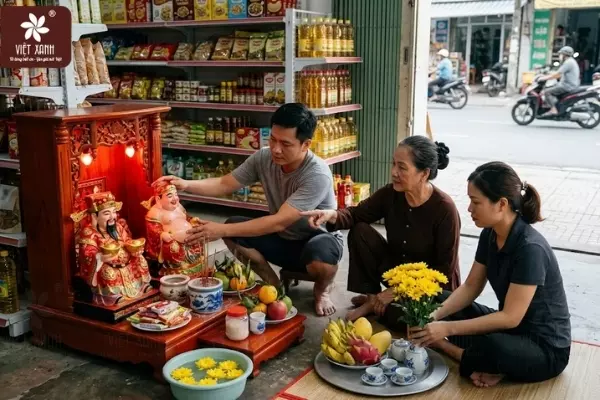 Có được đổi vị trí Thần Tài và Ông Địa không?