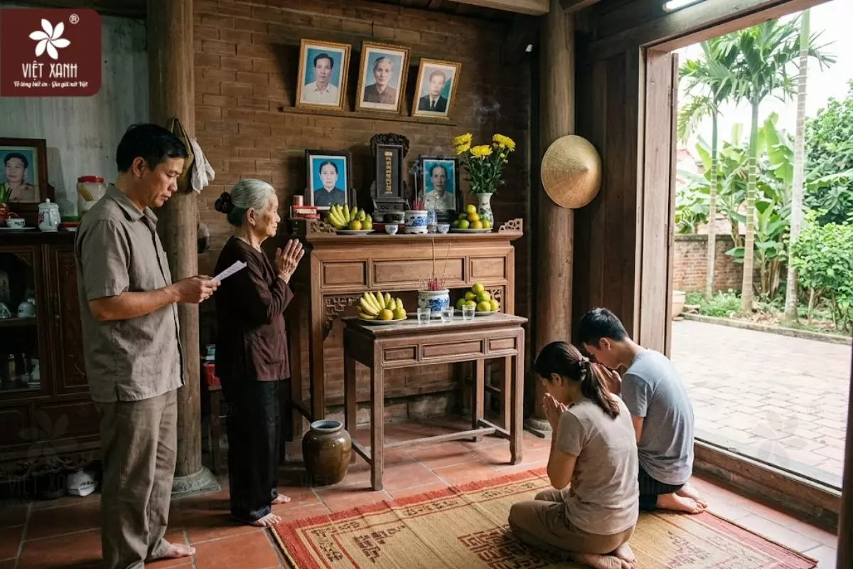 Có nên đọc văn khấn gia tiên hàng ngày kết hợp với cách sắp xếp bàn thờ ông bà?