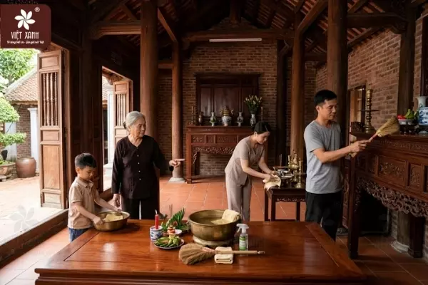 Giải pháp dọn dẹp và duy trì không gian thờ cúng