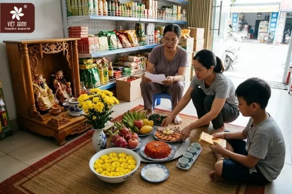 Hướng dẫn chuẩn bị lễ vật trước khi đọc văn khấn