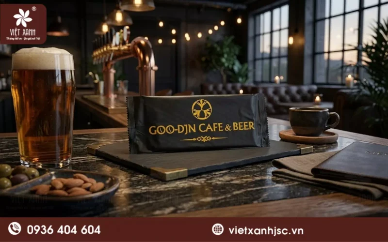 khăn ướt tại làng hoa sa đéc