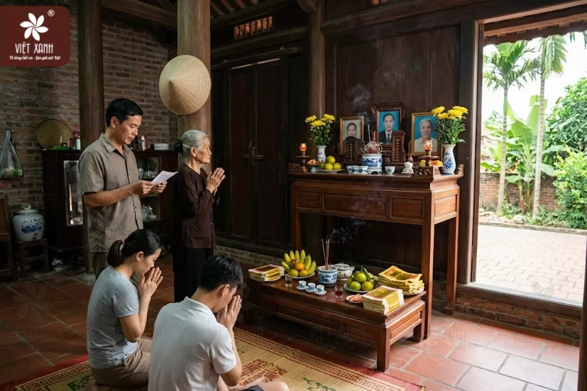 Lưu ý khi đọc văn khấn gia tiên ngày thường và cách sắp xếp bàn thờ ông bà