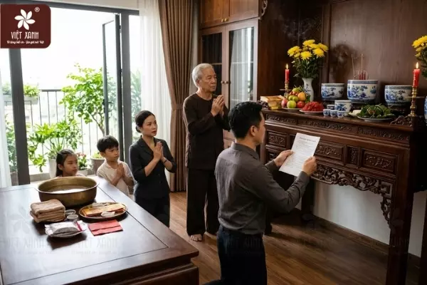 Mẫu văn khấn bốc bát hương mới cho Thần Linh và Gia Tiên