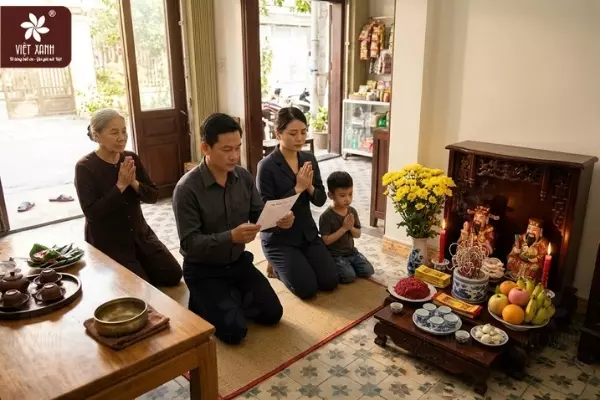 Mẫu văn khấn Thần Tài cúng hàng ngày và mùng 1