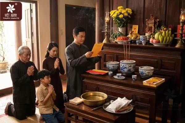 Nghi lễ tạ lễ sau khi hoàn thành cách thay tro bát hương cuối năm