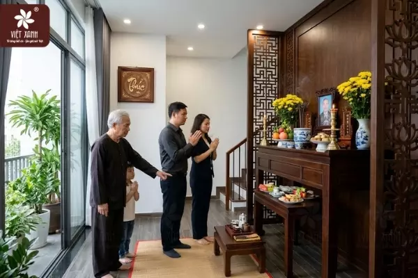 Những lưu ý khi thiết kế phòng thờ trong nhà ống không thể bỏ qua