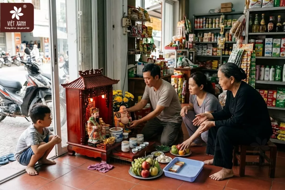 Ông địa để bên trái hay phải? Hướng để ông địa sao cho đúng?
