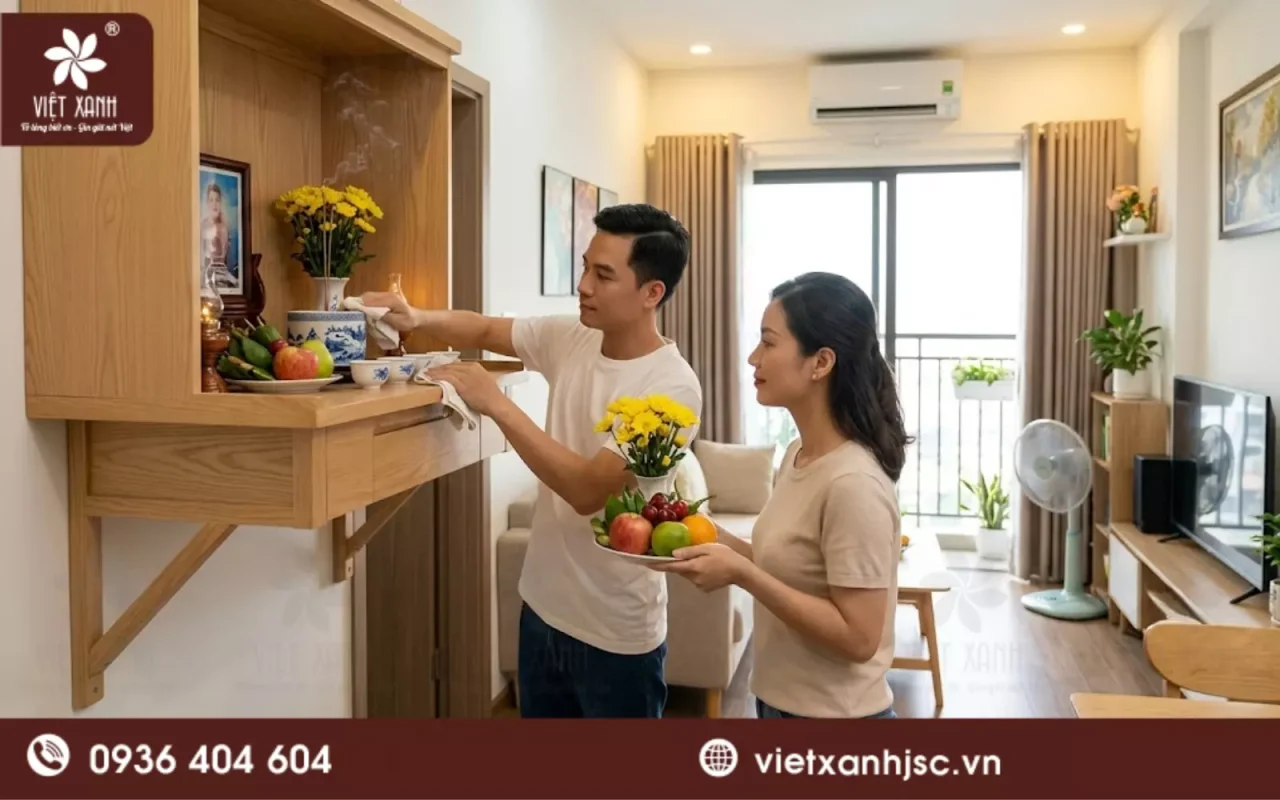Tại sao gia chủ cần nắm rõ cách sắp xếp bàn thờ 1 bát hương trong nhà nhỏ?