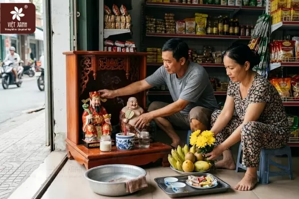 Thần Tài ngồi bên trái hay bên phải?