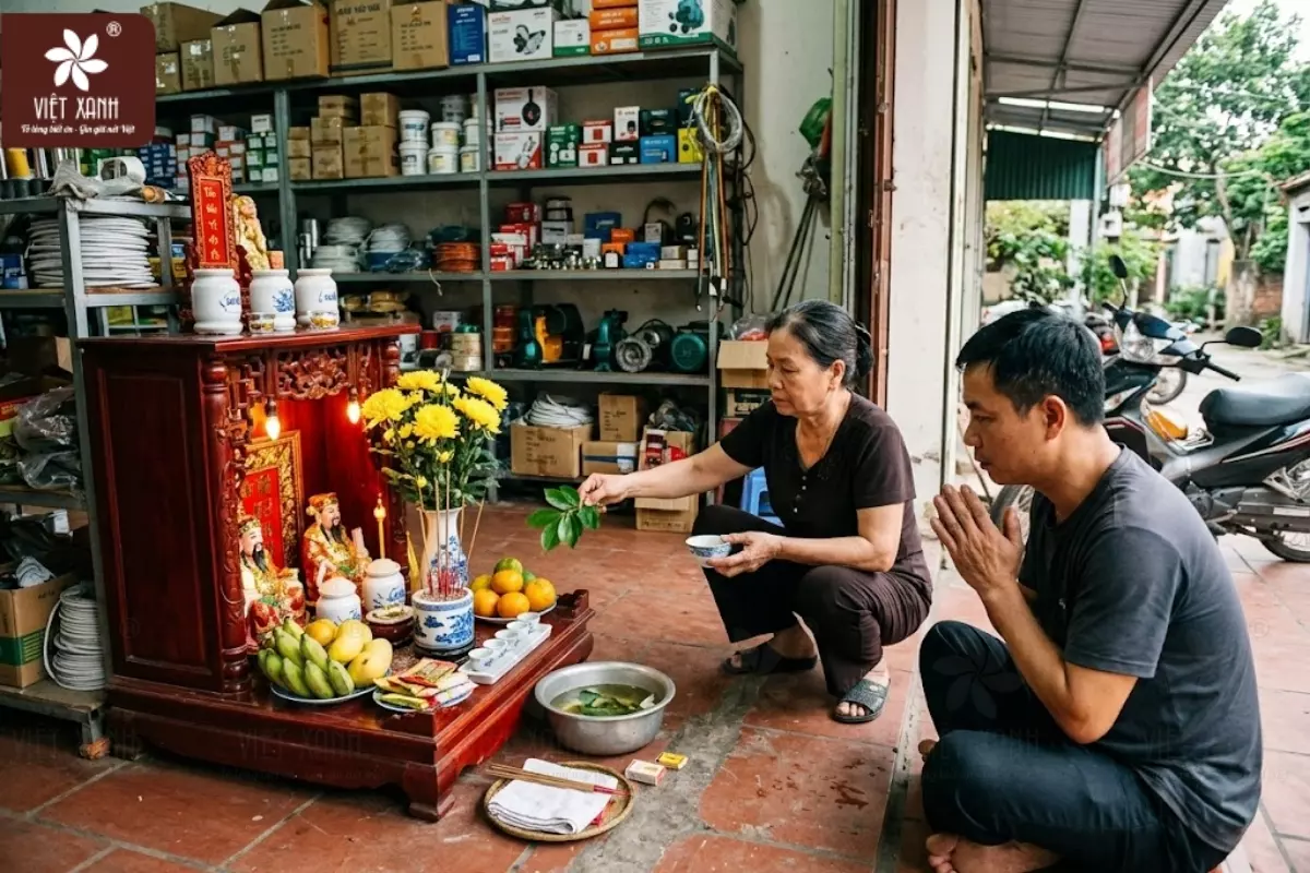 Thời gian cúng và bí quyết thanh tẩy sau khi sắp xếp ban thờ thần tài