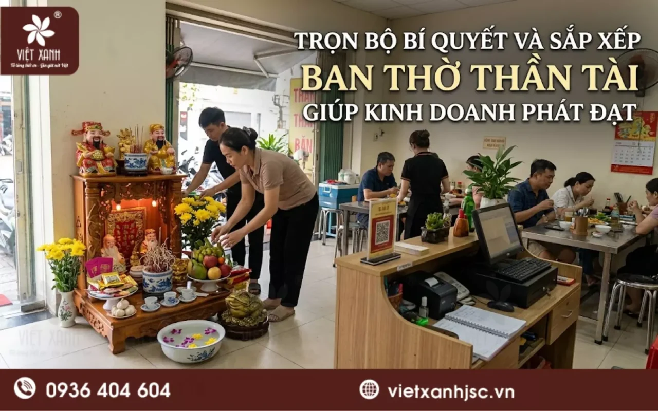 sắp xếp ban thờ thần tài