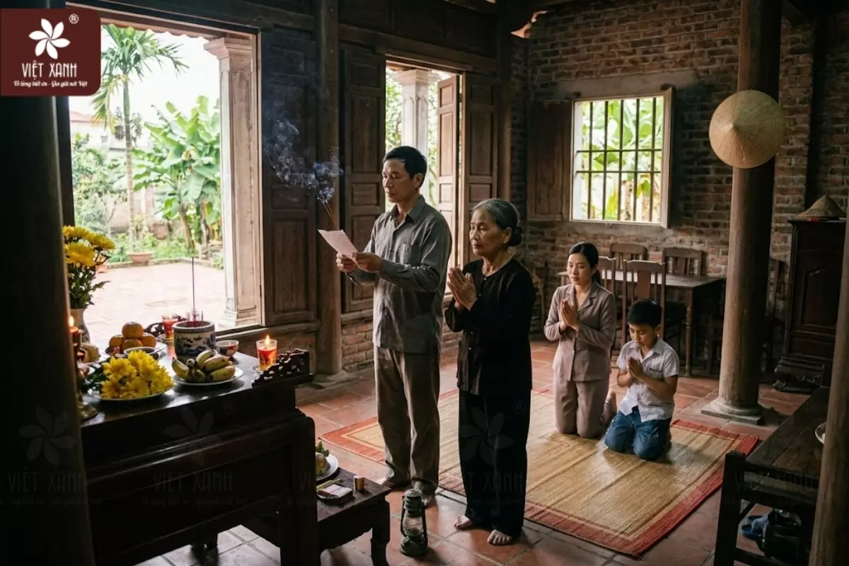 Văn khấn gia tiên hàng ngày tại nhà chính xác nhất