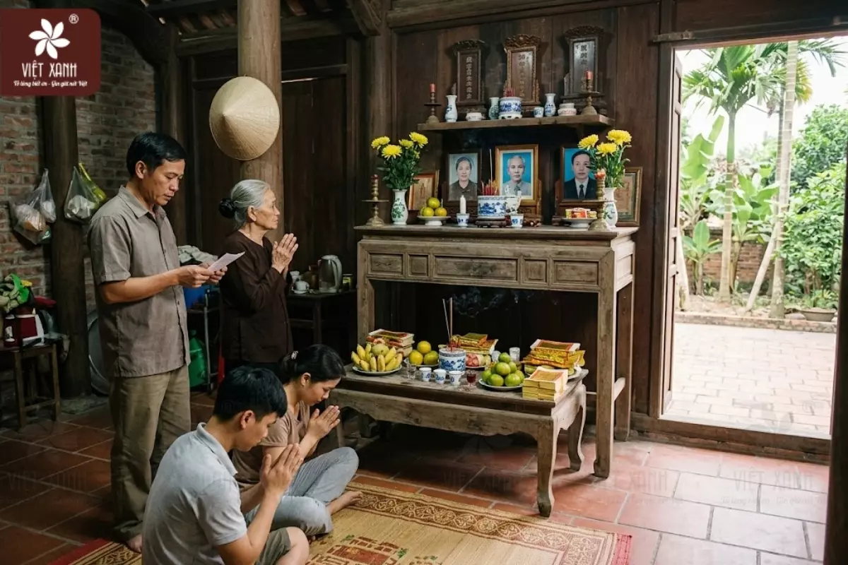 Văn khấn gia tiên hàng ngày tại nhà và cách sắp xếp bàn thờ ông bà chính xác nhất