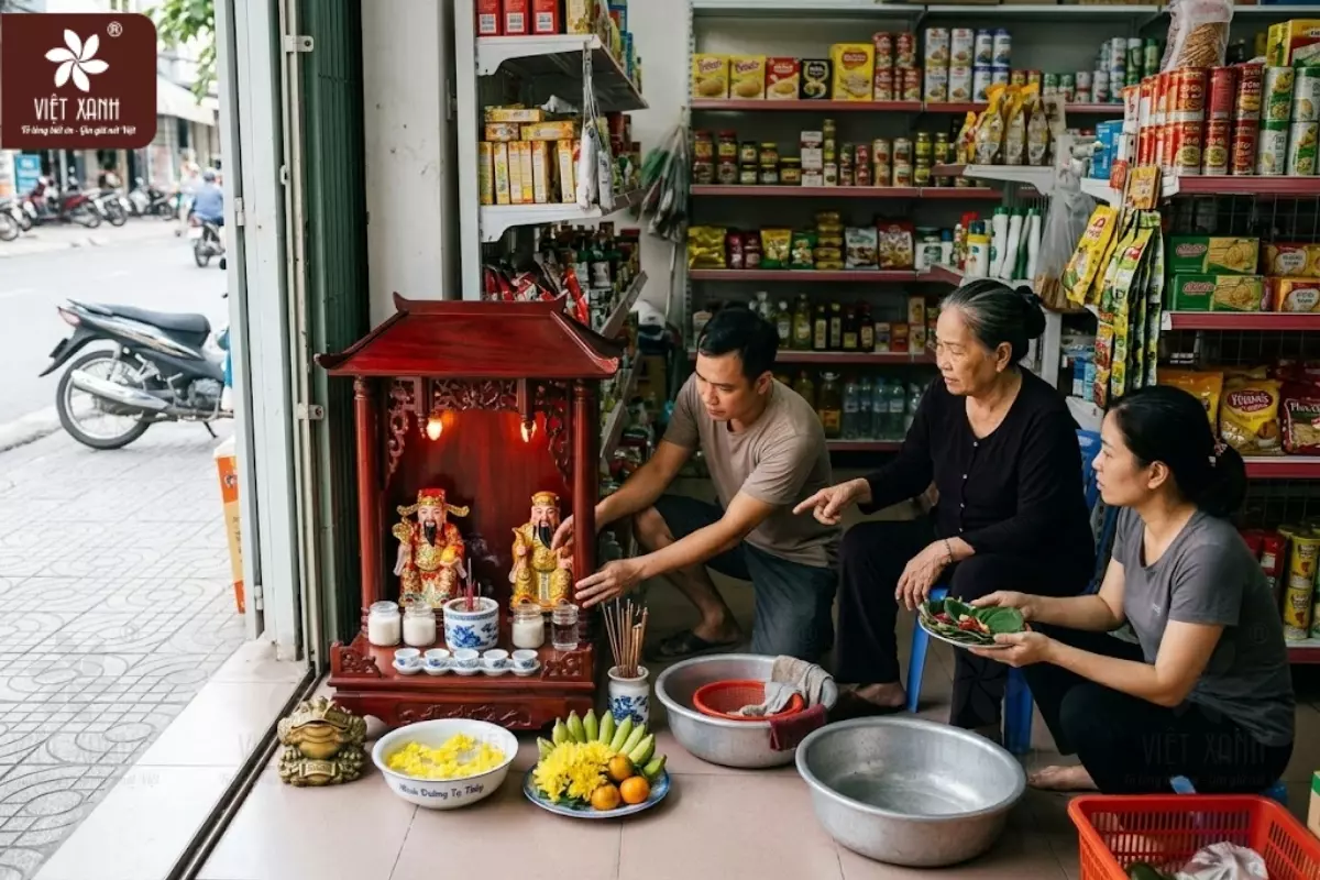 Vì sao phải đặt Thần Tài Thổ Địa đúng vị trí trên bàn thờ?