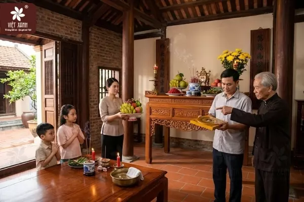 Vị trí đặt bàn thờ trong nhà cấp 4 có phòng khách