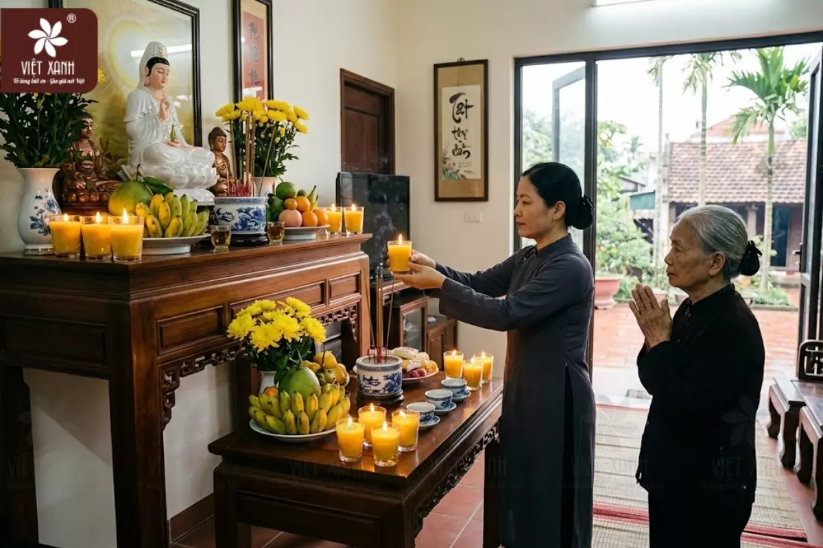 Ý nghĩa của nến bơ tịnh tâm cúng phật